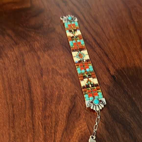 Brand new Chili Rose Native American motif bracelet.  Never worn. - Picture 3 of 3